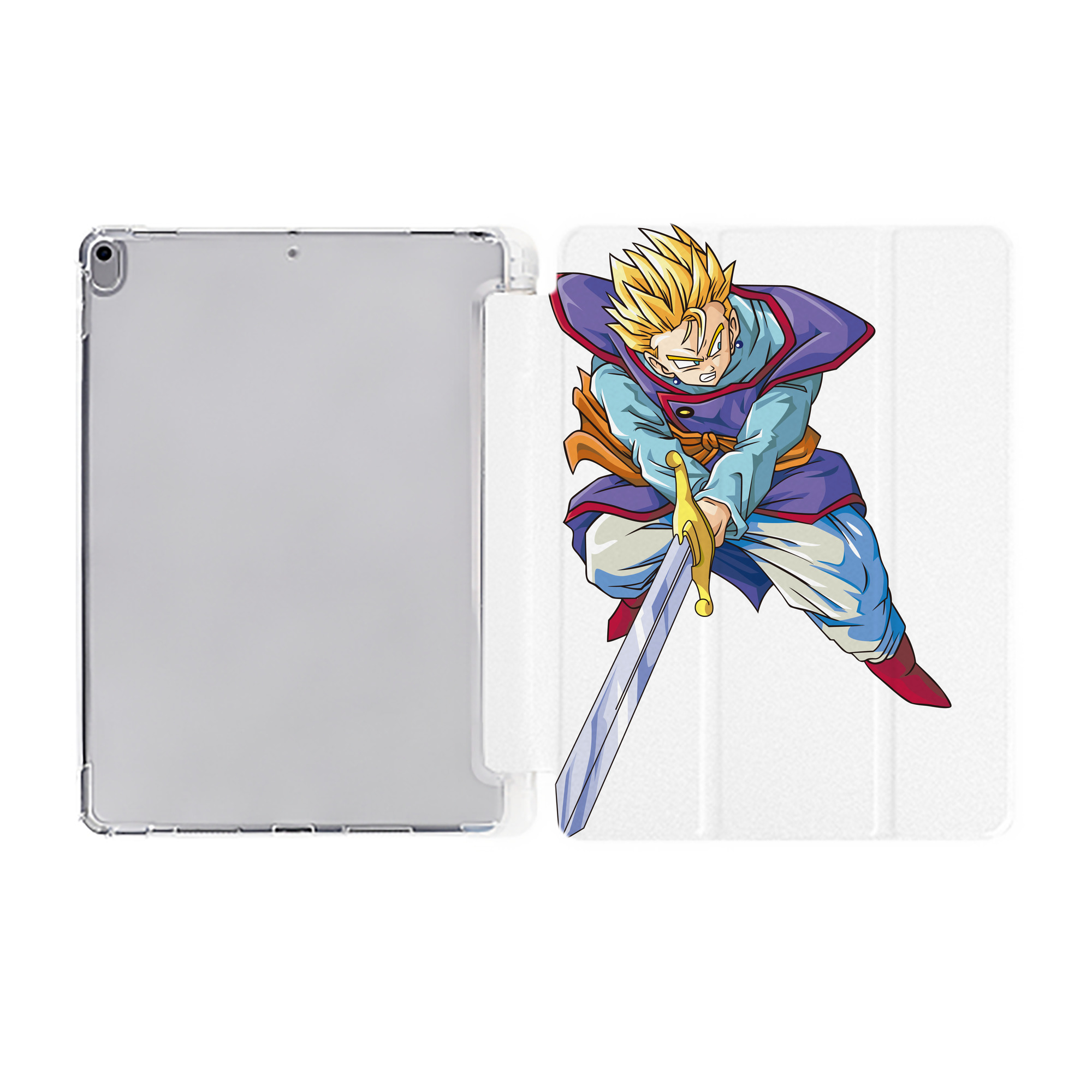 （画像用） ドラゴンボール DRAGON BALL IPad ケース ペン収納付き 三つ折りスタンド PUレザー×シリコン 対応機種9.5/10.5/10.9インチ